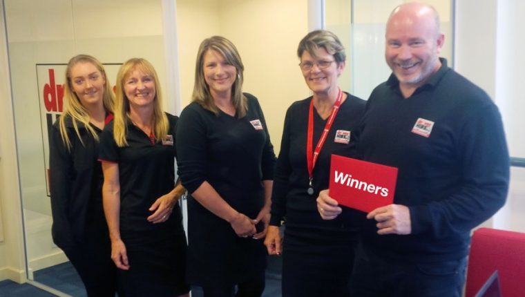 Tony Goacher and his winning team at Driver Hire Croydon