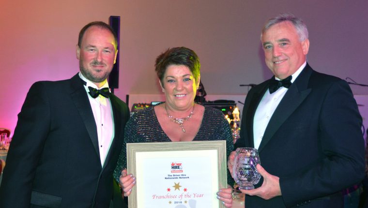 Driver Hire Franchisee of the Year award winner - Diane Maxwell from Driver Hire Belfast